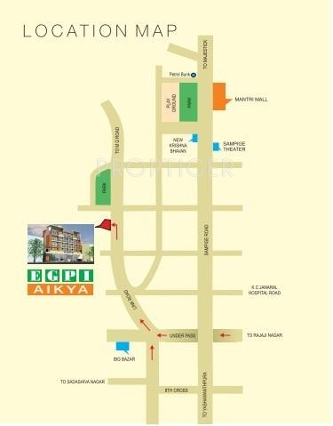 Ever Green Aikya Location Plan