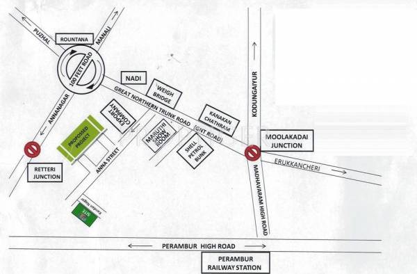 Pranav Foundation Srivari Location Plan
