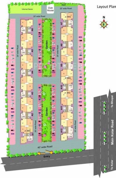 Fortune Builders Soumya Tulip Heights Layout Plan