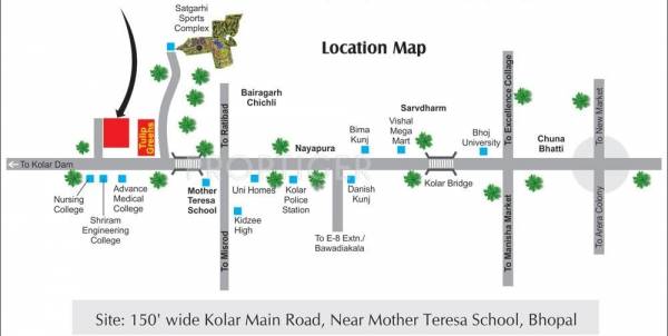 Fortune Builders Soumya Tulip Heights Location Plan
