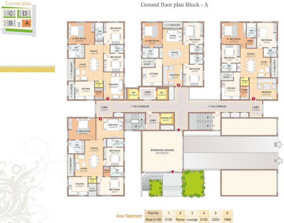  udaya cresent Block A Cluster Plan