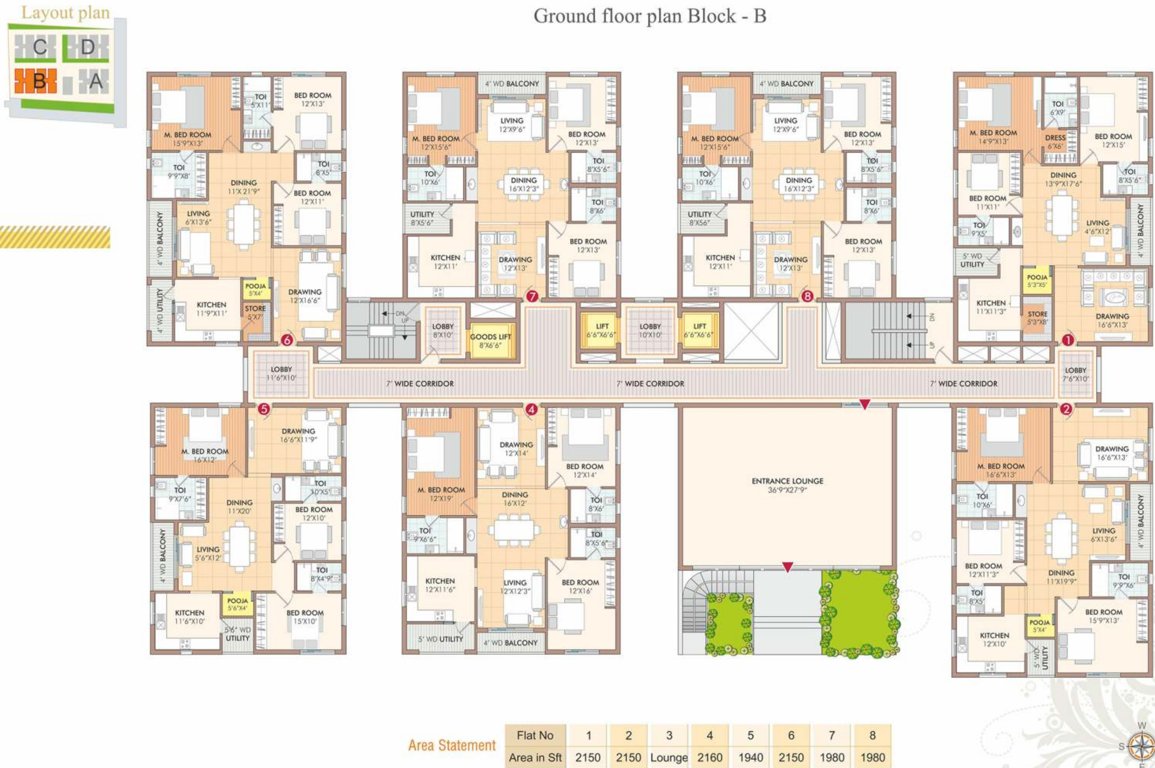  udaya cresent Block A Cluster Plan