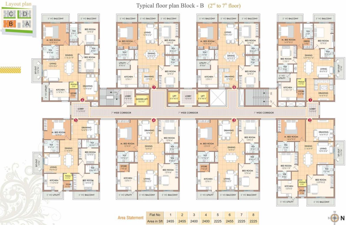  udaya cresent Block A Cluster Plan