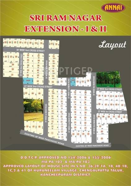 Images for Layout Plan of Annai Sri Ram Nagar Extension