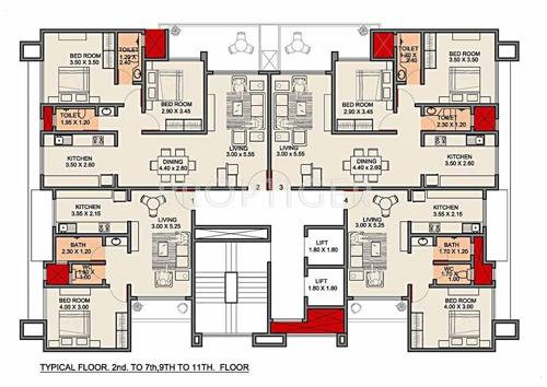 Images for Cluster Plan of Bajaj Sterling Gurukrupa CHS