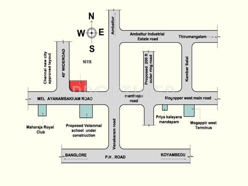 Rajmeena Builders Soundarya Location Plan