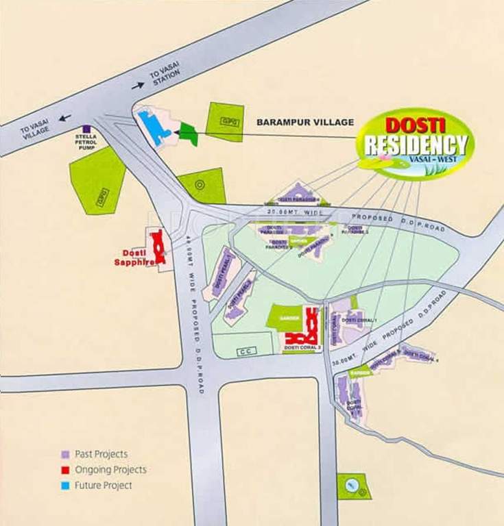  sapphire Images for Location Plan of Dosti Group Sapphire