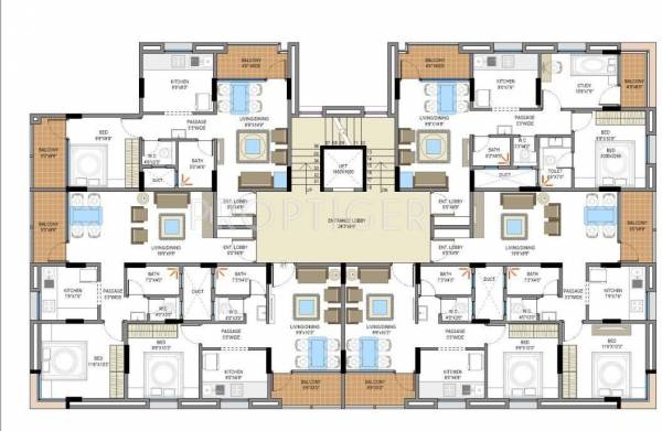 Images for Cluster Plan of Manas Ashmit Residency