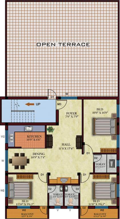 Images for Cluster Plan of Akshaya Spire Flats