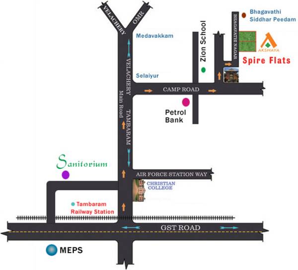 Images for Location Plan of Akshaya Spire Flats Images for Location Plan of Akshaya Spire Flats