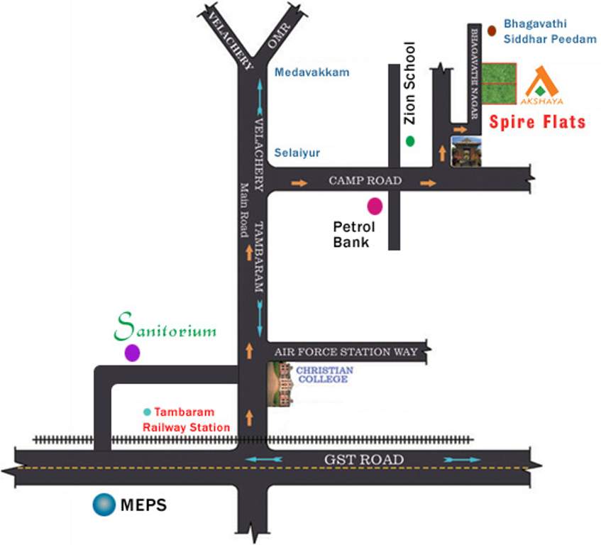 Images for Location Plan of Akshaya Spire Flats