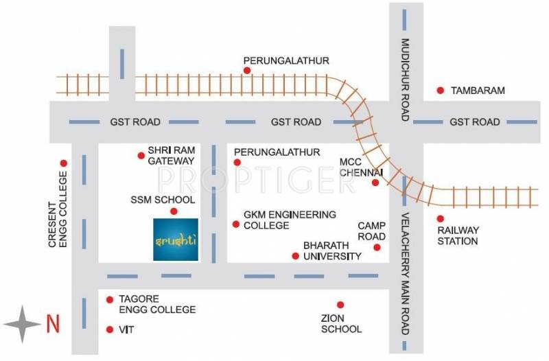 Images for Location Plan of MM Builders Srushti