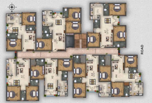  aishwaryam Tower A Cluster Plan