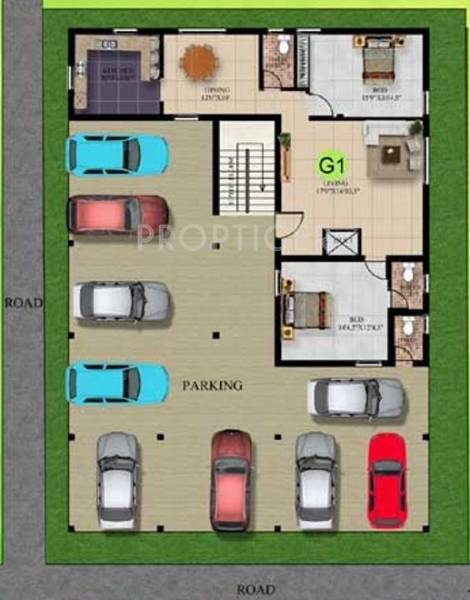 Images for Cluster Plan of Sri Brindavanam