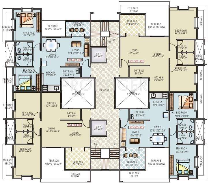  eves garden Images for Cluster Plan of Sancheti Eves Garden