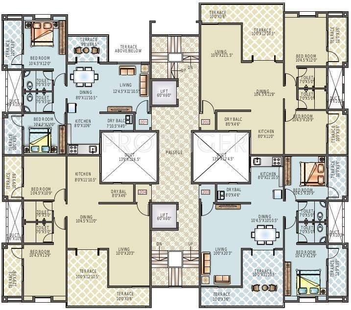  eves garden Images for Cluster Plan of Sancheti Eves Garden