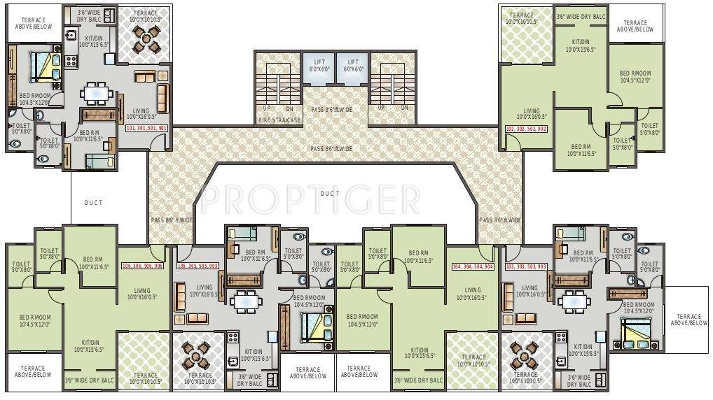  eves garden Images for Cluster Plan of Sancheti Eves Garden