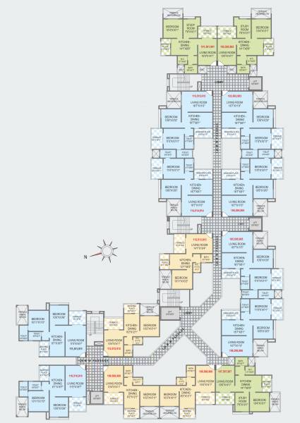  kalpak-homes-kirkatwadi Tower A Cluster Plan