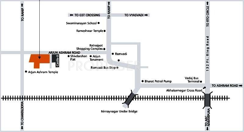 Dharmadev Infrastracture Swaminarayan Castle 1 Location Plan