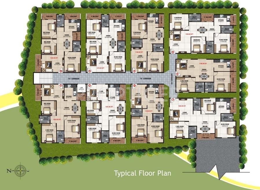  mystic greens Tower 1 Cluster Plan