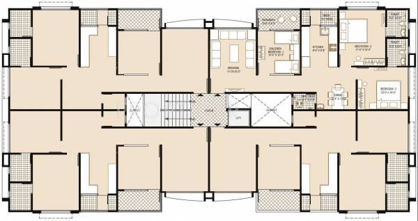  keshav-galaxy Tower C Cluster Plan