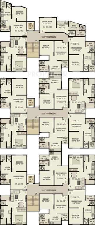 Images for Cluster Plan of Sangani Samruddhi Residency