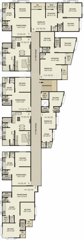 Images for Cluster Plan of Sangani Samruddhi Residency