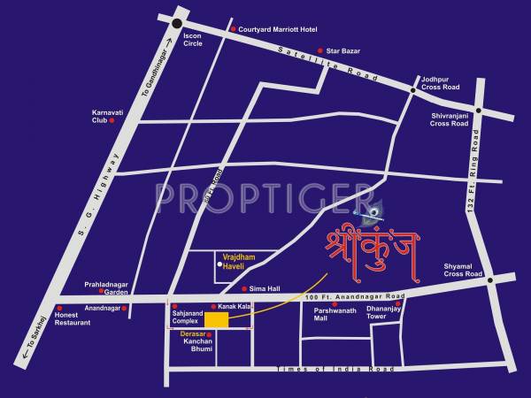 Nidhi Group Shreekunj Location Plan