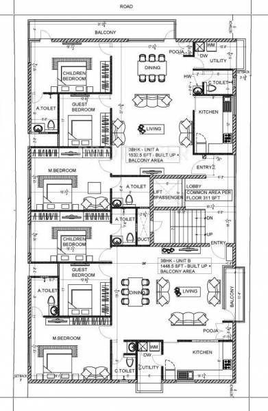  wilson-garden Single Tower Cluster Plan