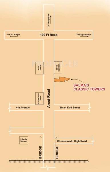 Location Plan Salma Constructions Classic Towers Location Plan