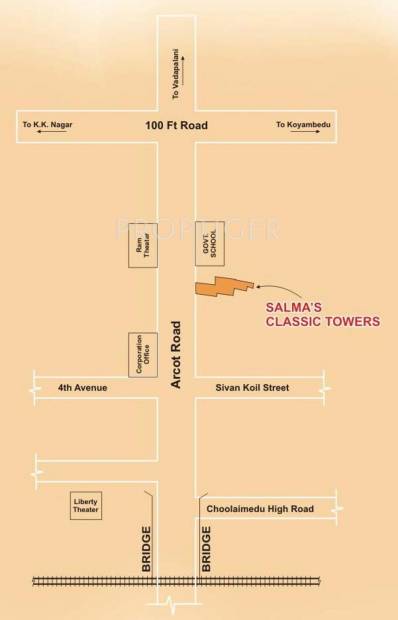 Salma Constructions Classic Towers Location Plan