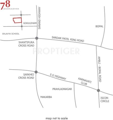  78-at-gokuldham Images for Location Plan of Amaya 78 at Gokuldham