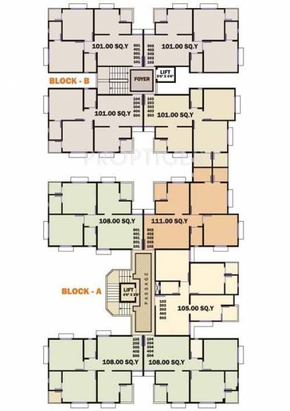 Images for Cluster Plan of Aumkaar Empire Sri Niwas Residency
