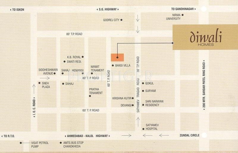 D B Developers Diwali Homes Location Plan
