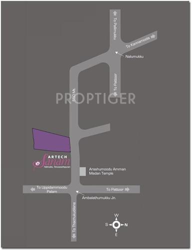  sanam Images for Location Plan of Artech Sanam