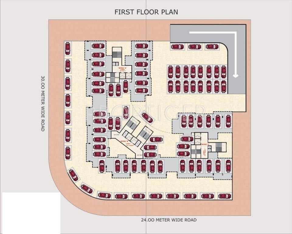  sky oasis Wing A Cluster Plan