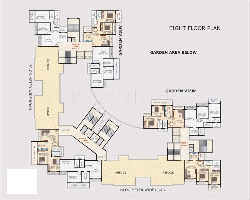  sky oasis Wing A Cluster Plan