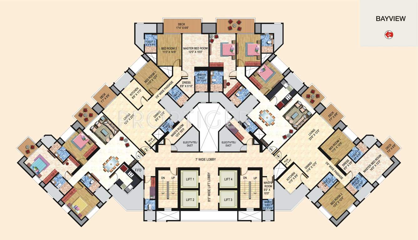 Images for Cluster Plan of Hiranandani Bayview