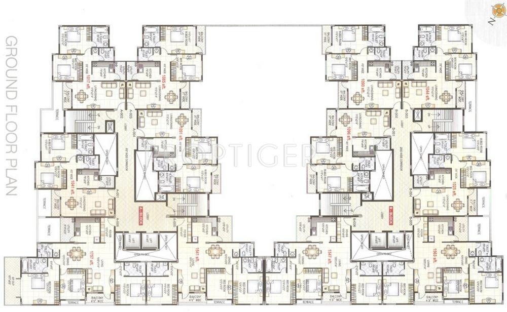  sindhya sunshine Wing B Cluster Plan