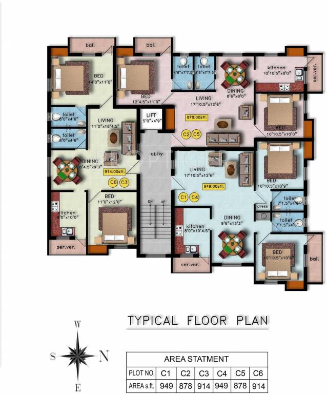 Images for Cluster Plan of Krisshna Radha Villa