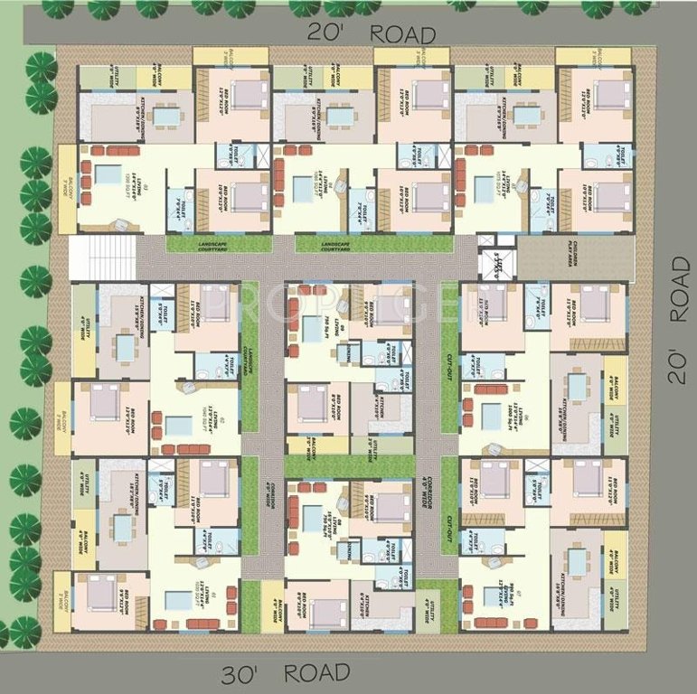 Images for Cluster Plan of Amit Indra Residency