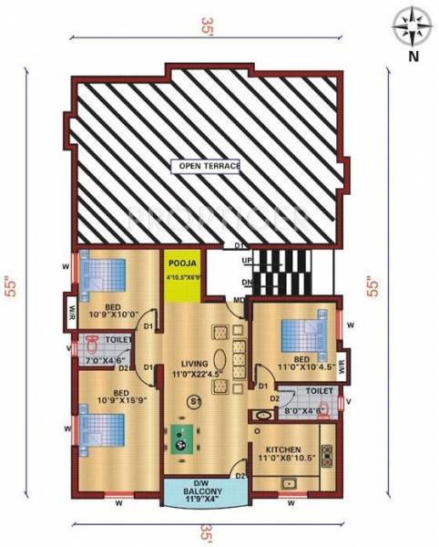 Images for Cluster Plan of Diamond Foundation Bliss Chambers