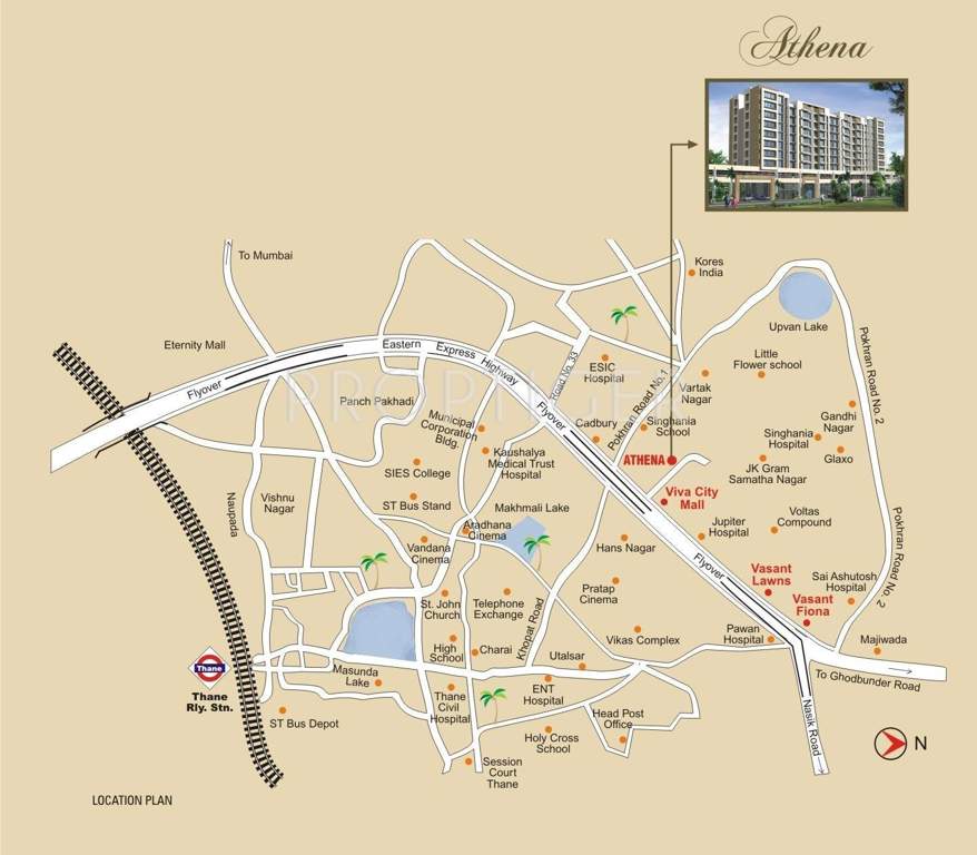  athena Images for Location Plan of Sheth Athena