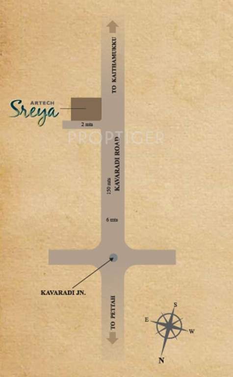 sreya Images for Location Plan of Artech Sreya