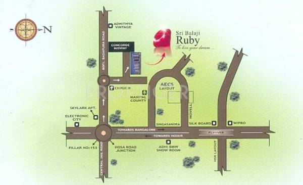 Images for Location Plan of Sri Balaji Builders Ruby