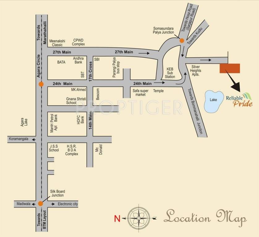 VSG Developers Reliable Pride Location Plan