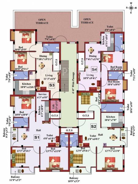 Images for Cluster Plan of Sri Durga Vijaya Apartments