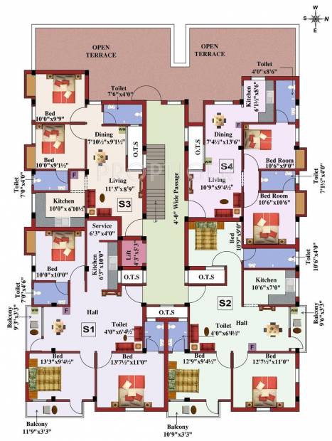 Images for Cluster Plan of Sri Durga Vijaya Apartments