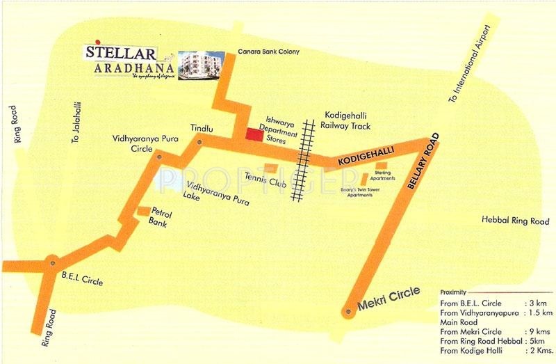 Stellar Homes Aradhana Location Plan