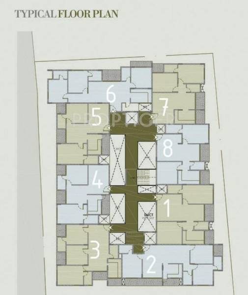  onyx Single Tower Cluster Plan